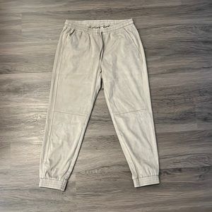 Zara Faux-Suede Joggers